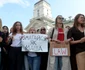 Femeile din Belarus protestează împotriva rezultatului alegerilor prezidenţiale. FOTO EPA-EFE