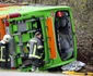 Un autocar Flixbus s-a răsturnat pe autostrada A9 în apropiere de Leipzig FOTO PROFIMEDIA