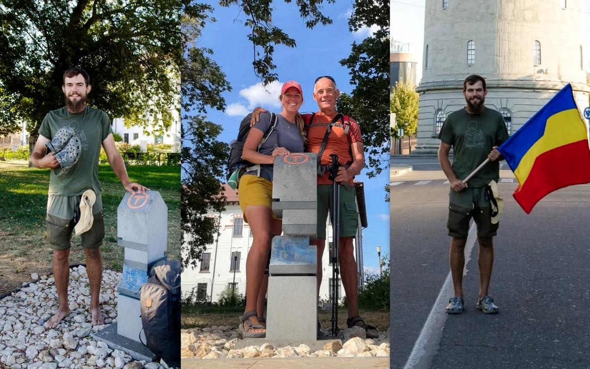 Aleaksei, Emily si Massimo, printre străinii care au parcurs Via Transilvanica.