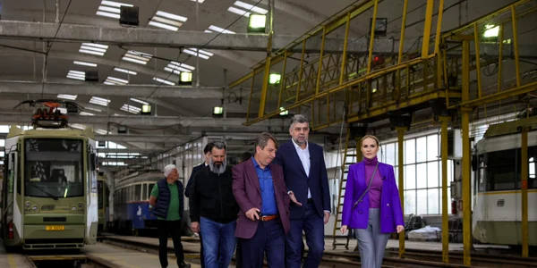 Marcel Ciolacu și Gabriela Firea la Depoul Dudești din Bucureti jpg
