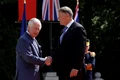 Regele Charles al III-lea al Marii Britanii este primit de președintele Klaus Iohannis la Palatul Cotroceni din București. FOTO Inquam Photos / Octav Ganea