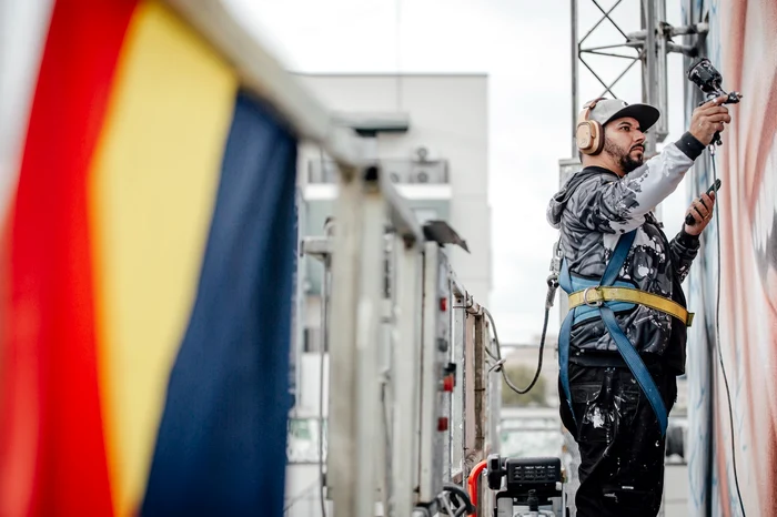 Fábio Gomes Trindade, pictura pe care a început-o în București. Foto: arhiva.