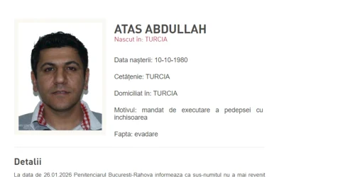cetatean turc detinut evadat rahova FOTO Poliția Română