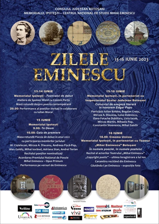 Zilele Eminescu, la Memorialul Ipotești - Centrul National de Studii "Mihai Eminescu"