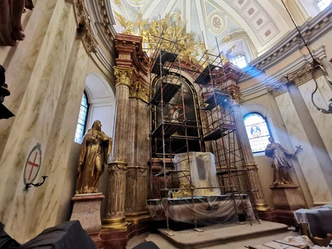 Restaurarea Domului Catolic din Timișoara FOTO Ștefan Both