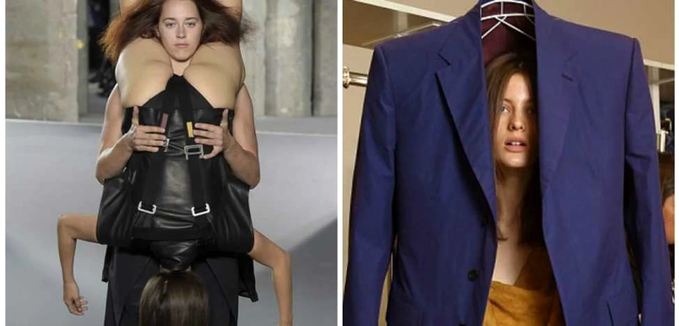 Imagine din Prezentarea Rick Owens/ Imagine din prezentarea Vivienne Westwood FOTO Daily Mail