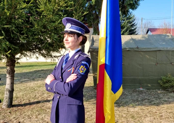 Sportiva este polițistă din anul 2022 FOTO Poliția Neamț