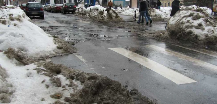 Fața urâtă a iernii din Timișoara