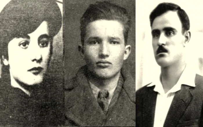 Elena Ceauşescu, Nicolae Ceauşescu şi Gheorghe Gheorghiu Dej, în tinereţe.