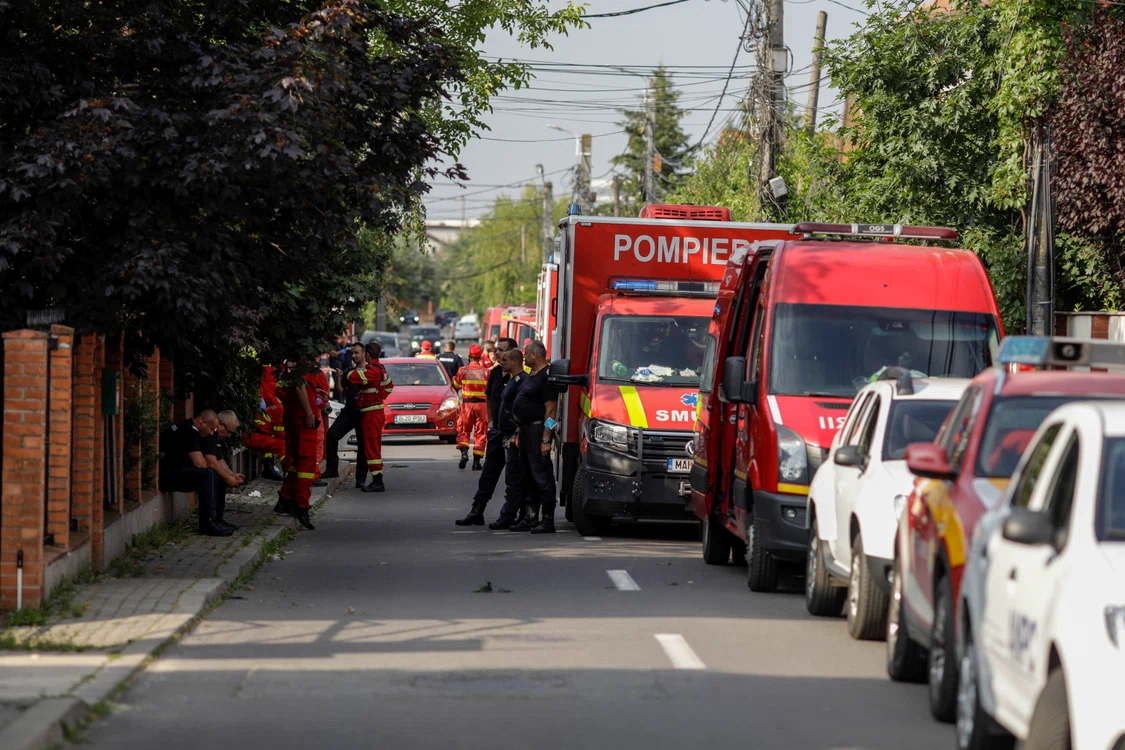 Azilele groazei din Voluntari, călcate de polițiști FOTO Inquam Photos/Octav Ganea