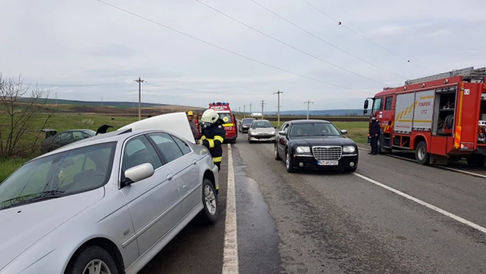 Imagine de la accidentul din Vaslui FOTO vremeanoua.ro