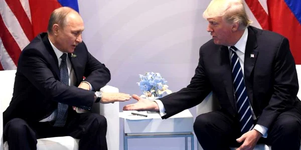 Donald Trump si Vladimir Putin la Summitul G20 FOTO AFP 