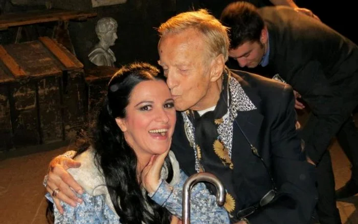 Angela Gheorghiu, alături de Franco Zeffirelli FOTO Facebook Angela Gheorghiu