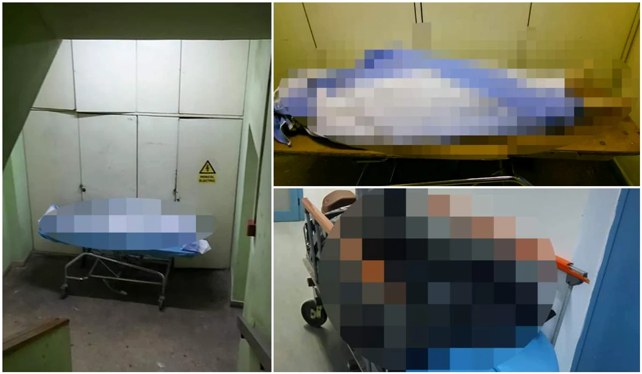 Ministerul a dat amenzi în cazul pacientului mort abandonat pe o scară, la Spitalul UniversitarFoto: observator.tv/Emanuel Ungureanu Facebook