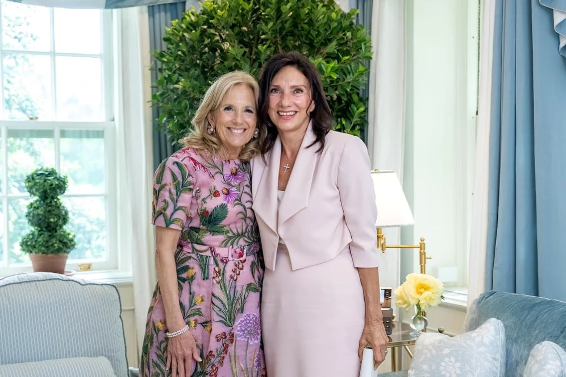 Carmen Iohannis şi Jill Biden la Casa Albă, 2024. FOTO: Instagram