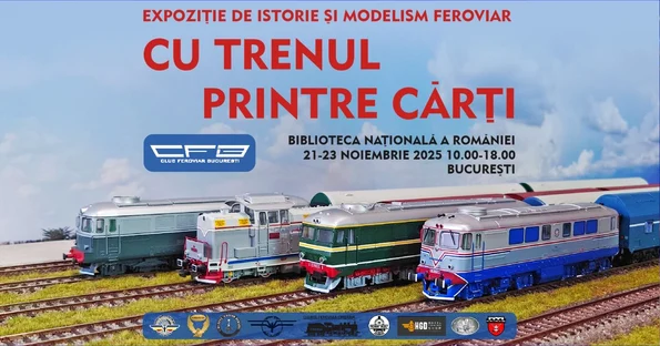Cu trenul printre cărți - expoziție de istorie și modelism feroviar la Biblioteca Națională a României