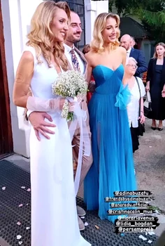 Monica Odagiu la nunta surorii sale mai mari, Ana, cu Conrad Mericoffer cu Ana Odagiu. FOTO: Instagram