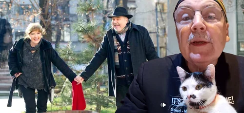 Cei doi actori au fost suflete pereche. El crede că pisica primită e reîncarnarea soției 