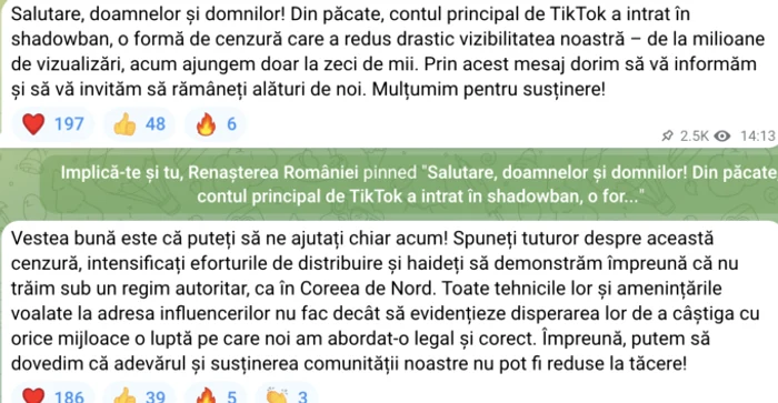 Captură Telegram