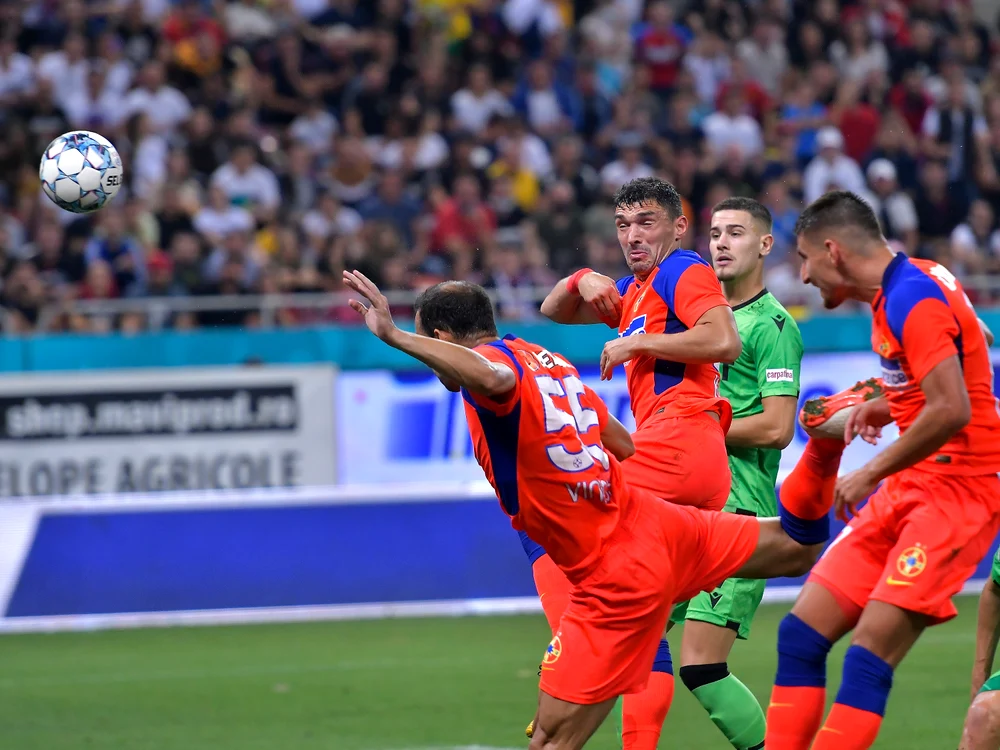 
    Vinicius a înscris primul gol de când evoluează pentru FCSBFoto: sportpictures.eu  