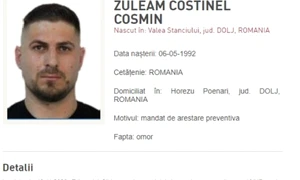 Cosmin Zuleam zis „Olteanu” unul dintre suspecții crimei din Sibiu Foto Poliția Română
