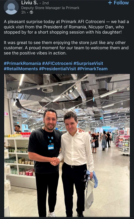 Nicusor Dan la Primark jpg