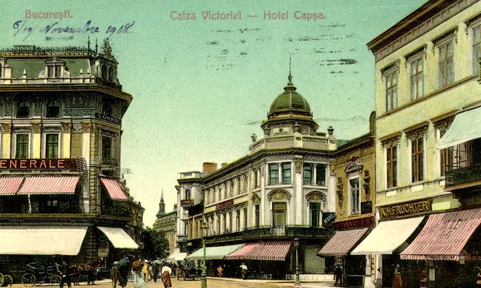 București. Casa Capșa (Arhivele Naționale ale României, Colecția Documente Fotografice, F V 3282)