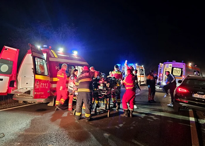 Trei persoane au fost ucise în accidentul teribil care a avut loc în Brăila FOTO ISU Brăila