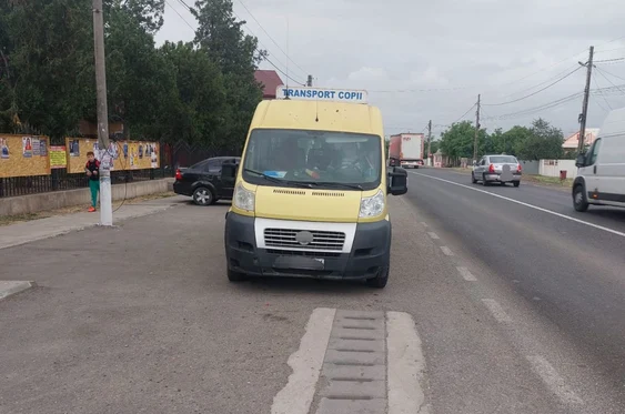 Șoferul a fost oprit în trafic FOTO: IPJ Galați