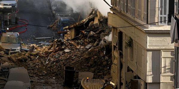 explozie marsilia cladire prabusita 9 aprilie foto AFP jpg