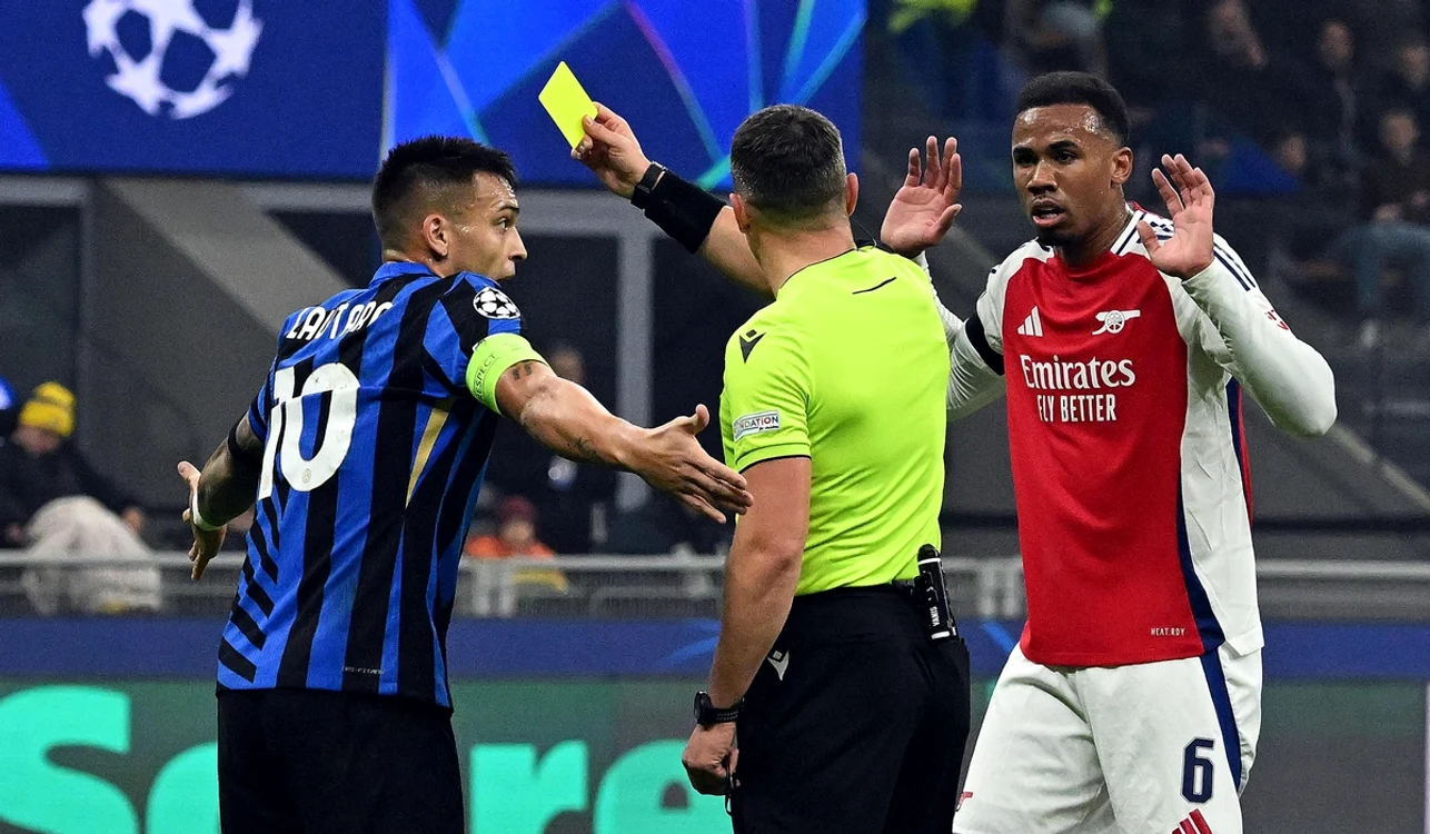 Imagine dintr-un meci dintre Arsenal - Inter