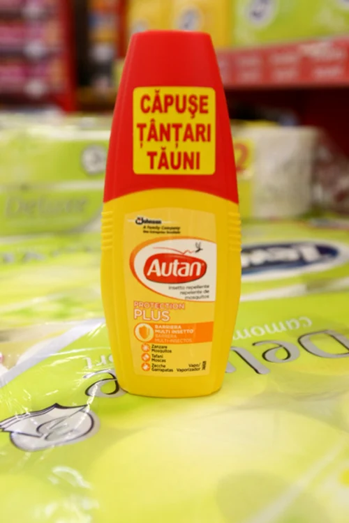 Autan loţiune împotriva ţânţarilor, tăunilor şi căpuşelor – 15-15,5 lei