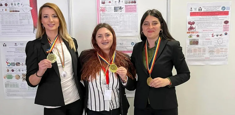 Cercetătorii gălățeni, medaliați cu aur FOTO: Universitatea Dunărea de Jos Galați 