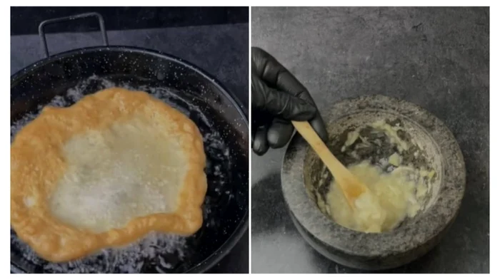 Langoși cu mujdei de usturoi - Foto: Colaj TikTok