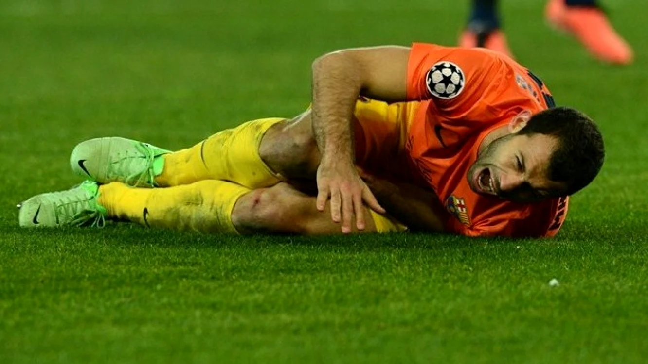 Mascherano a urlat de durere în momentul accidentării FOTO uefa.com