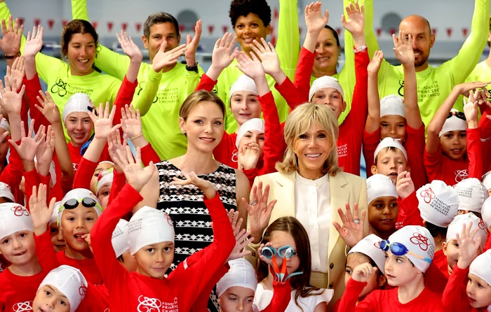 Prințesa Charlene de Monaco și Prima Doamnă a Franței, Brigitte Macron, unite pentru promovarea siguranței acvatice, Profimedia (2) jpg