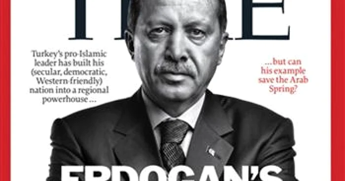 Premierul turc, Recep Tayyip Erdoğan, pe coperta revistei "Time"