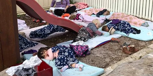 prescolari din australia dorm afara foto facebook little learners