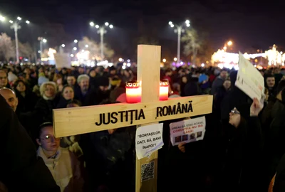 A patra seara de proteste pentru Justiție in București FOTO Inquam Photos / Octav Ganea