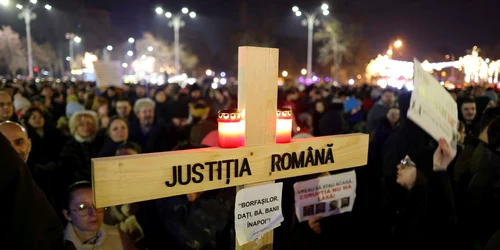 A patra seara de proteste pentru Justiție in București FOTO Inquam Photos / Octav Ganea