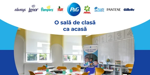 p g in parteneriat cu dm romania inaugureaza o noua sala de clasa ca acasa in jude ul timi3 png