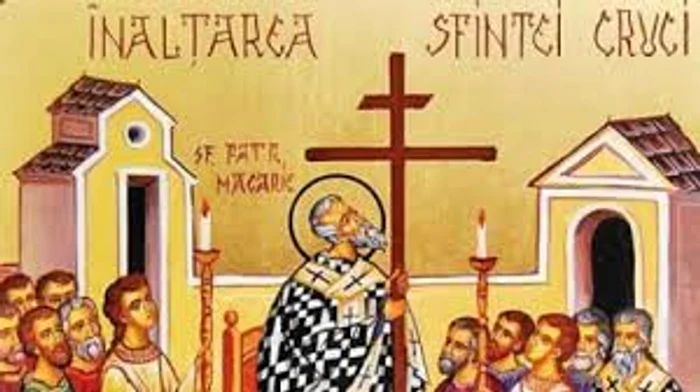 
    Crucea pe care a pătimit Iisus, descoperită de patriarhul Macarie  