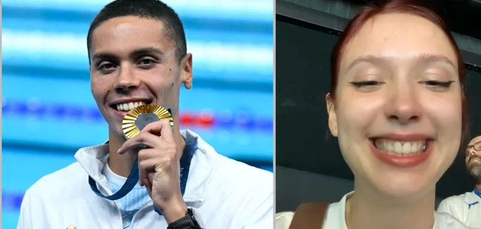 David Popovici și iubita lui / foto: Colaj Click!