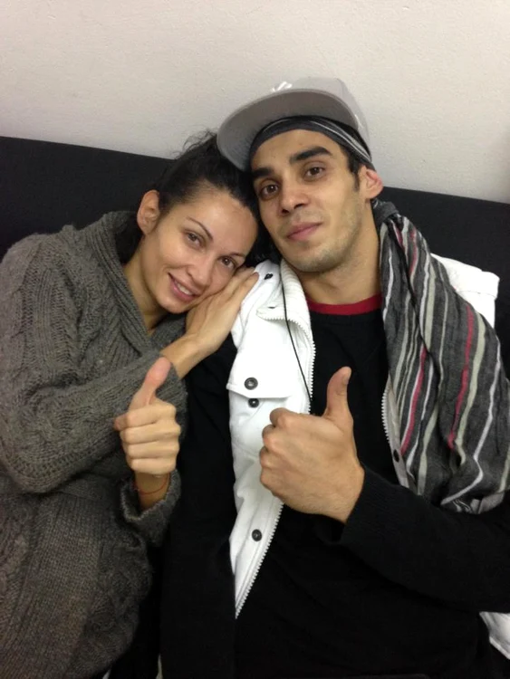 Nicoleta Luciu şi partenerul ei Atilla Hainer după o zi de repetiții