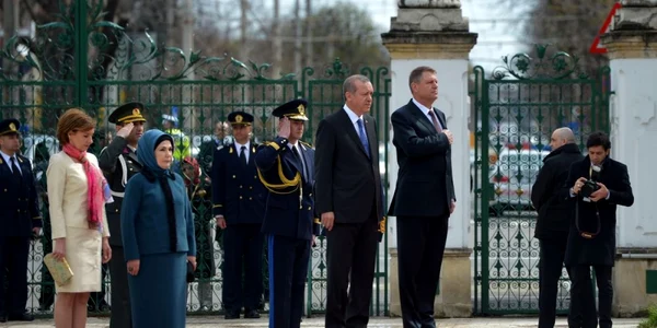 Klaus Iohannis si Recep Tayyip Erdogan la Cotroceni FOTO Mediafax 