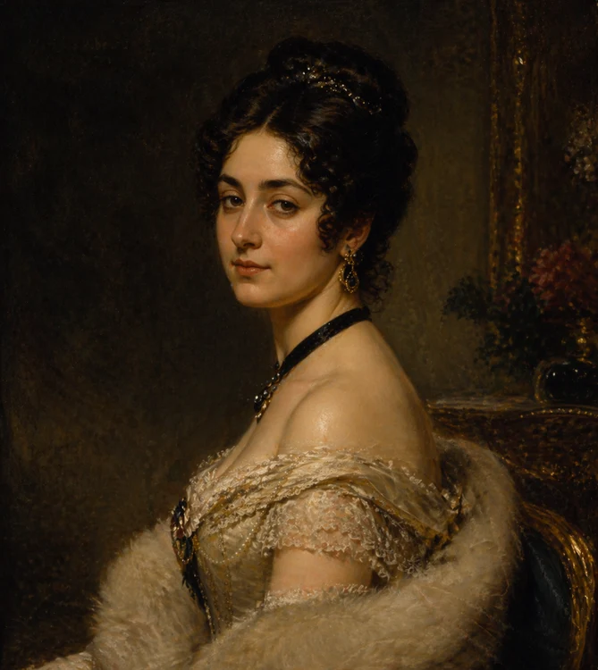 Marițica Bibescu, portret generat de AI