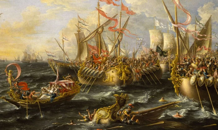 Calendar 2 septembrie: 31 î Hr    Bătălia de la Actium: Victoria decisivă a lui Octavian asupra forțelor reunite conduse de Marc Antoniu și Cleopatra jpeg