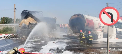 Pericol de explozie la Baldovinești FOTO ISU Brăila
