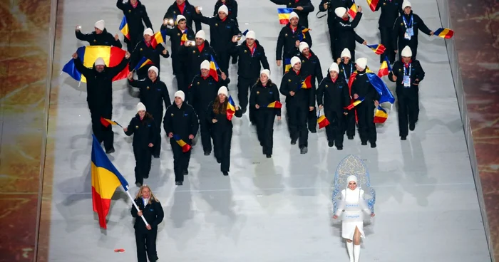 Echipa României la festivitatea de deschidere a Jocurilor Olimpice de la Soci. FOTO Guliver / Getty Images