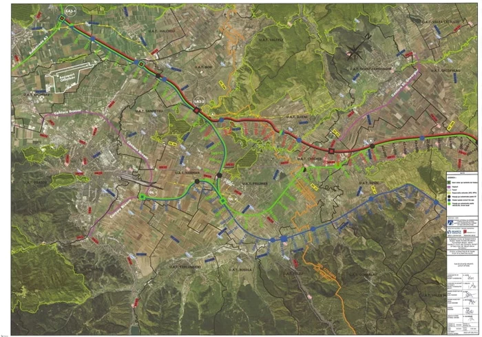 Traseul autostrăzii A13 FOTO CNAIR